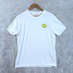 Sandro x Smiley Face Colab White T Shirt Men's Medium 42" Slim Fit Designer